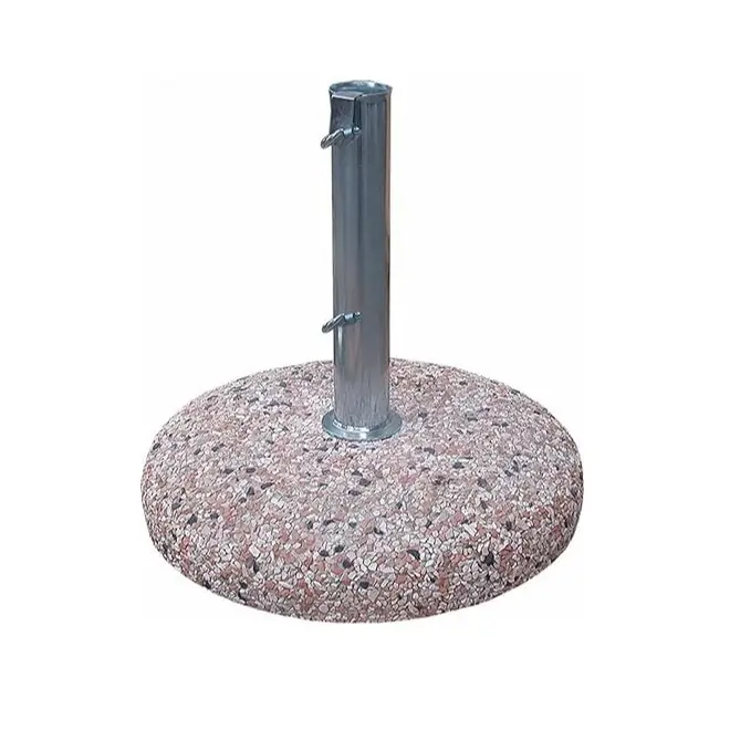 Base in Graniglia Kg 35 diam. 54cm + Tubo diam. 45 mm