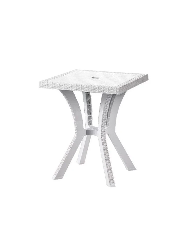 Tavolo Rigoletto in resina bianco cm 60x60x70h
