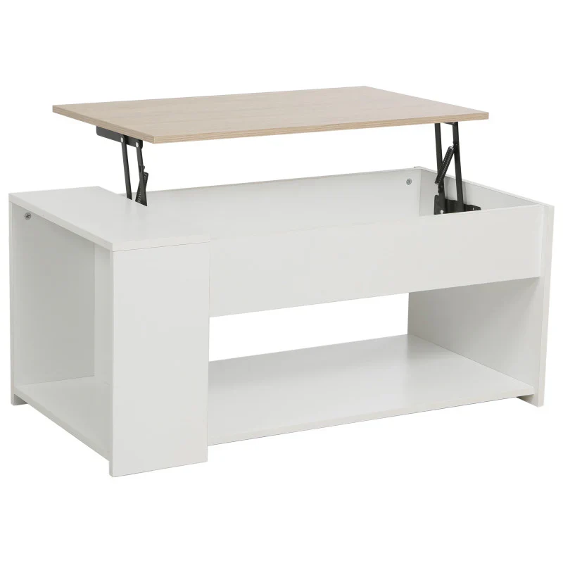 Tavolino Jasmine bianco 100x50x45 cm