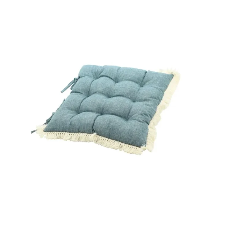 Cuscino sedia Fringes 40x40cm blu