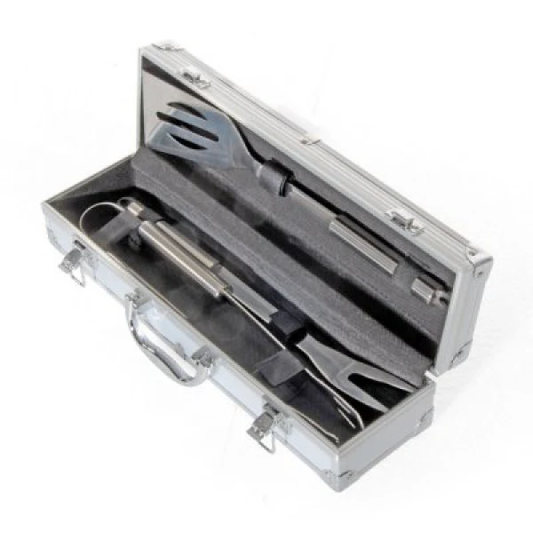 Valigetta accessori barbecue 3 pezzi