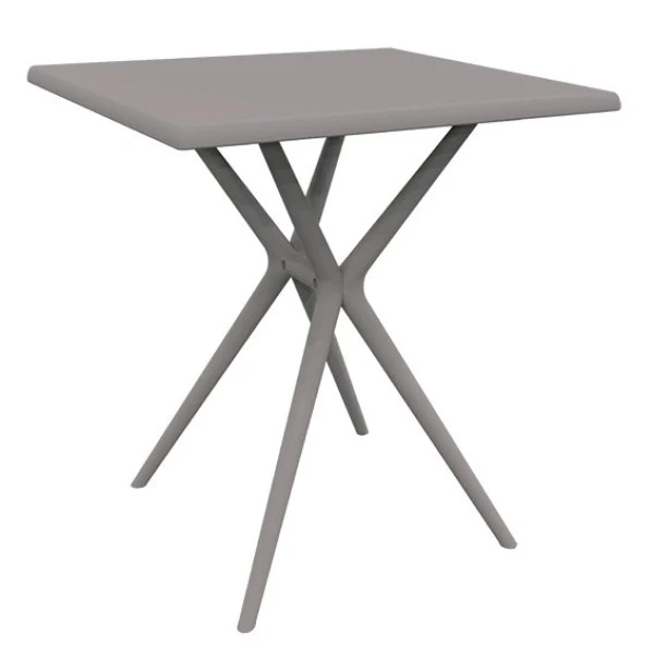 Tavolo quadrato Marbella tortora cm 70x70x74h