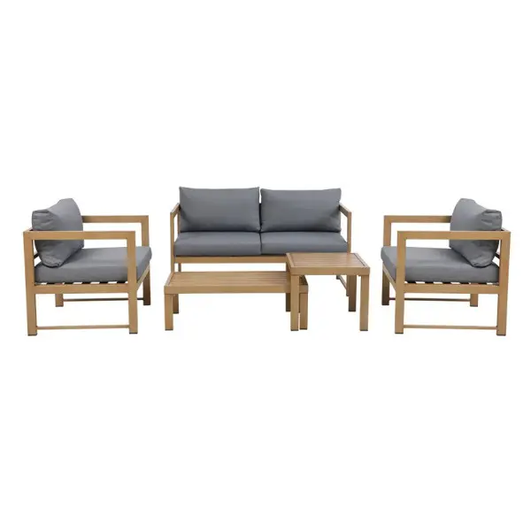 Set da giardino Favignana effetto legno