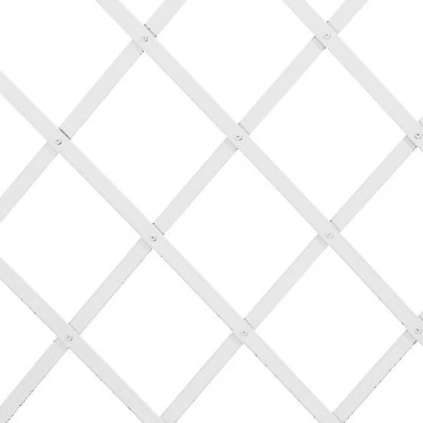 Traliccio estensibile in plastica bianco cm 100x200