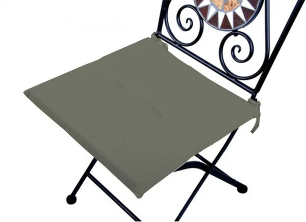 Cuscino antimacchia per sedia grigio cm 40x40