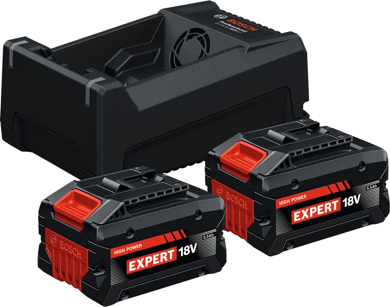 Starter Set Bosch 2x EXBA18V-55 + GAL12V/18V-80