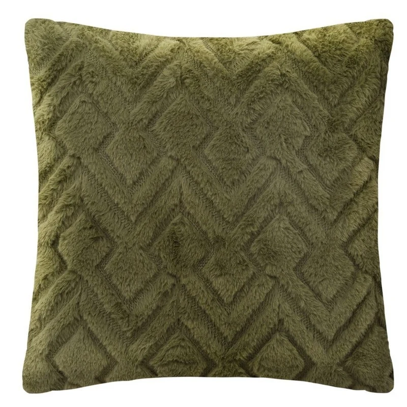 Cuscino Embrod Mara kaki 45x45 cm