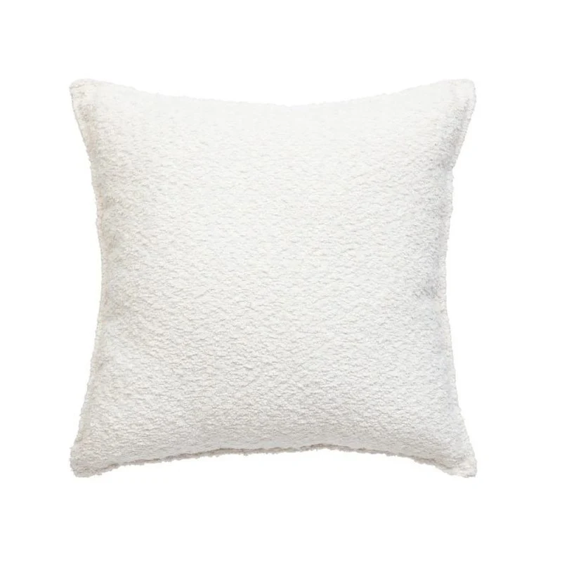 Cuscino bouclette Saona bianco avorio 45x45cm