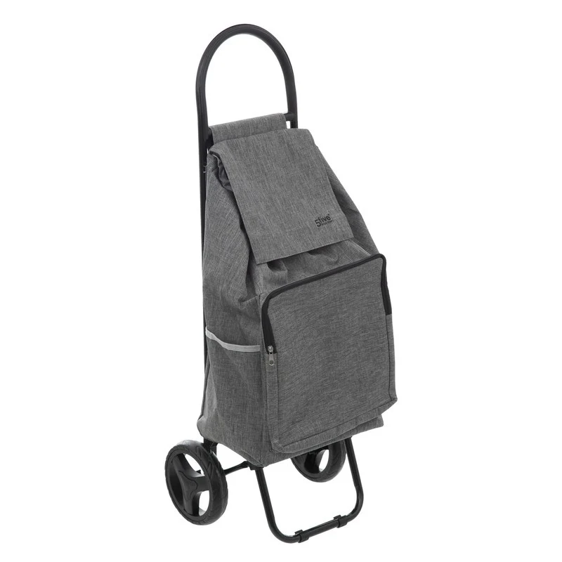Carrello portaspesa 2 ruote grigio
