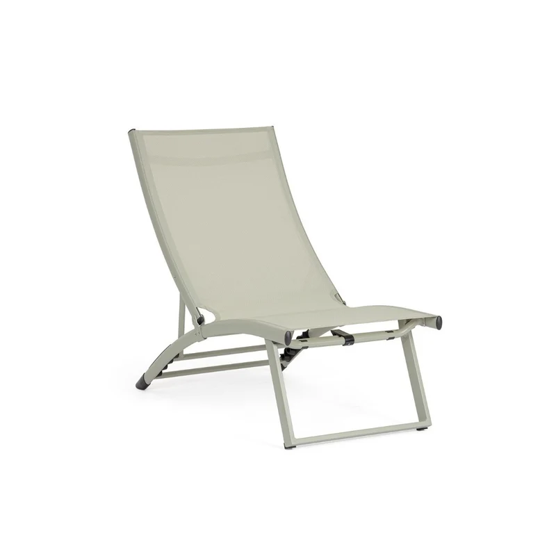 Bizzotto poltrona lounge reclinabile Taylor breeze in alluminio e textilene 53 x 166,5 x 90 cm