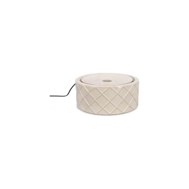 Bizzotto fontana Rosy avorio con luce led Ø33x14,5h