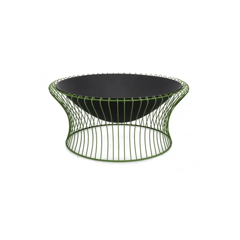 Bizzotto braciere Maylis verde Ø78x34,5h in acciaio verniciato