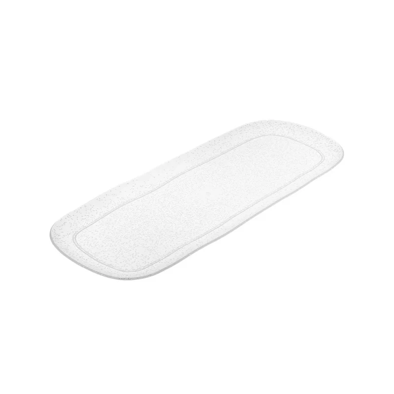 Vassoio rettangolare grande white Memento Synth in metacrilato cm 44x17