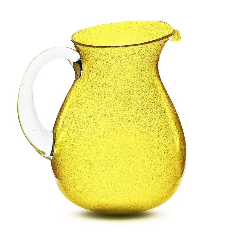 Caraffa Pitcher yellow Memento Originale in vetro soffiato 1,6 L