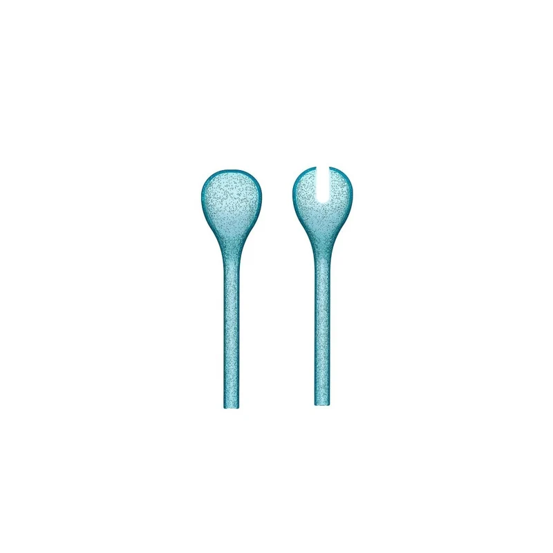 Posate da insalata turquoise Memento Synth in metacrilato