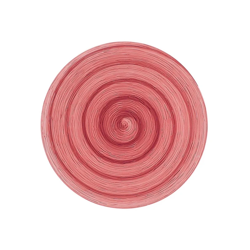 Piatto piano purple Memento Table in ceramica dipinta a mano Ø 27,5 cm