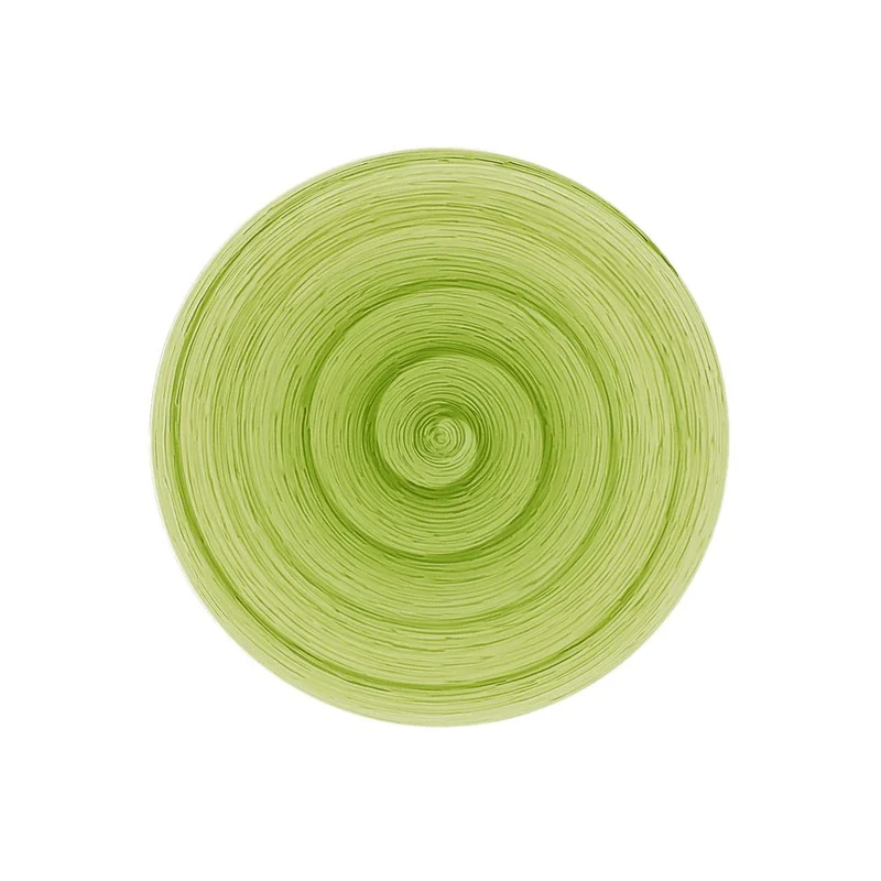 Piatto piano lime Memento Table in ceramica dipinta a mano Ø 27,5 cm