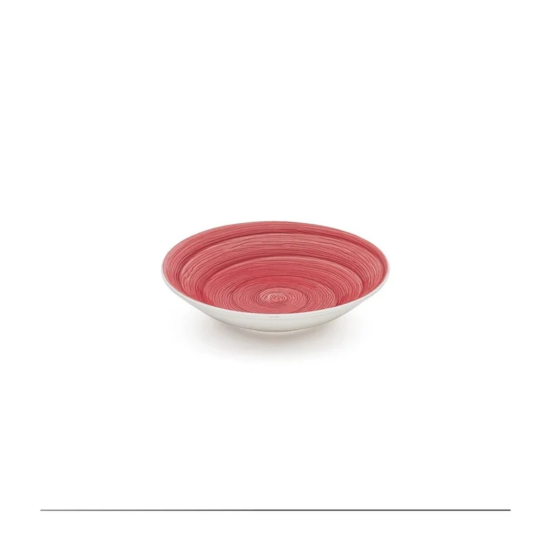 Piatto fondo purple memento table in ceramica dipinta a mano Ø 23,5 cm