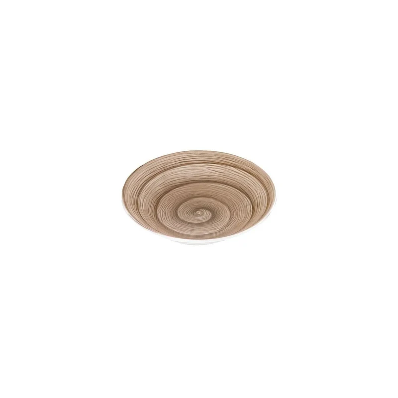 Piatto fondo grey memento table in ceramica dipinta a mano Ø 23,5 cm