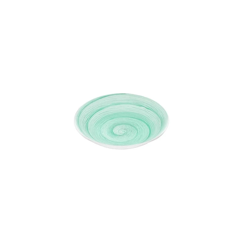 Piatto fondo acqua memento table in ceramica dipinta a mano Ø 23,5 cm