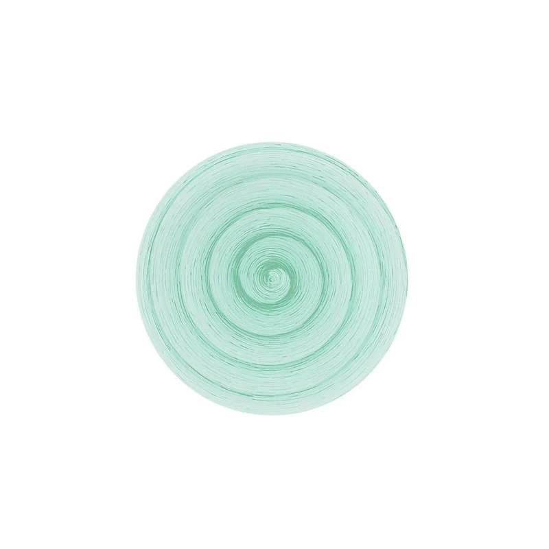 Piatto dessert acqua memento table in ceramica dipinta a mano Ø20,5 cm