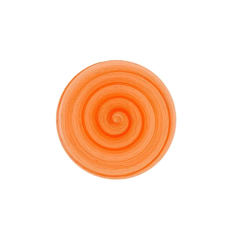 Piatto dessert mandarin memento table in ceramica dipinta a mano Ø20,5 cm
