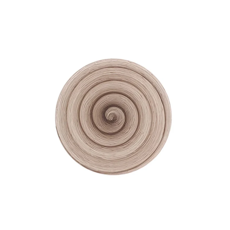 Piatto dessert grey memento table in ceramica dipinta a mano Ø20,5 cm