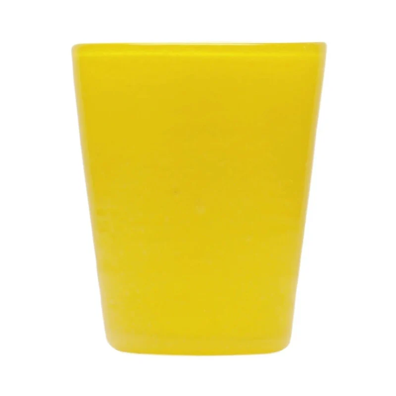 Bicchiere tumbler acqua yellow solid memento originale in vetro soffiato 0,25L