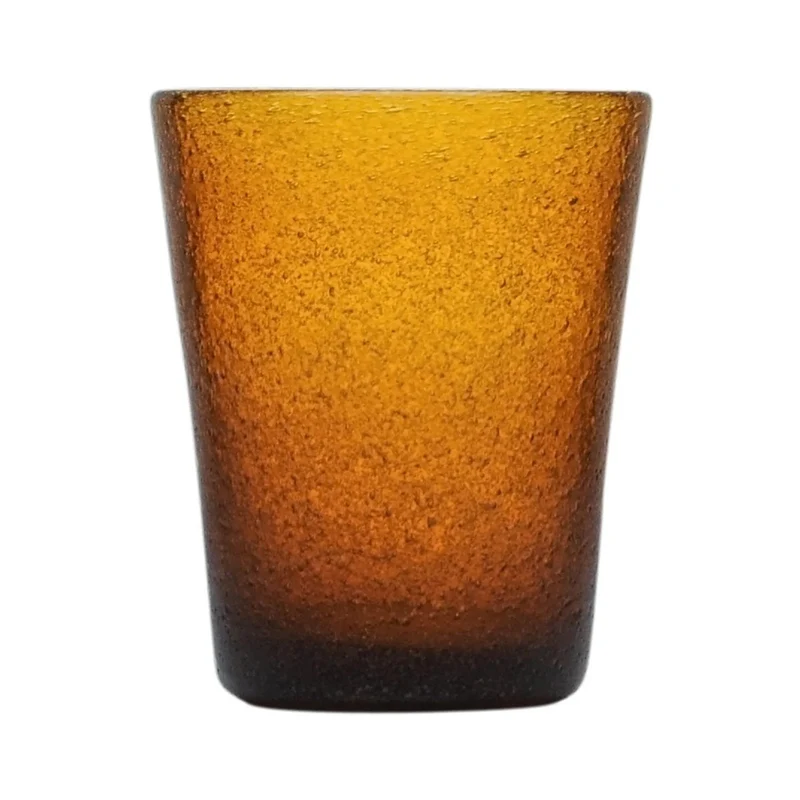 Bicchiere tumbler acqua Amber memento originale in vetro soffiato 0,25L