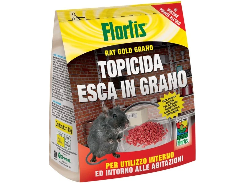 Topicida esca in grano 140 gr Flortis