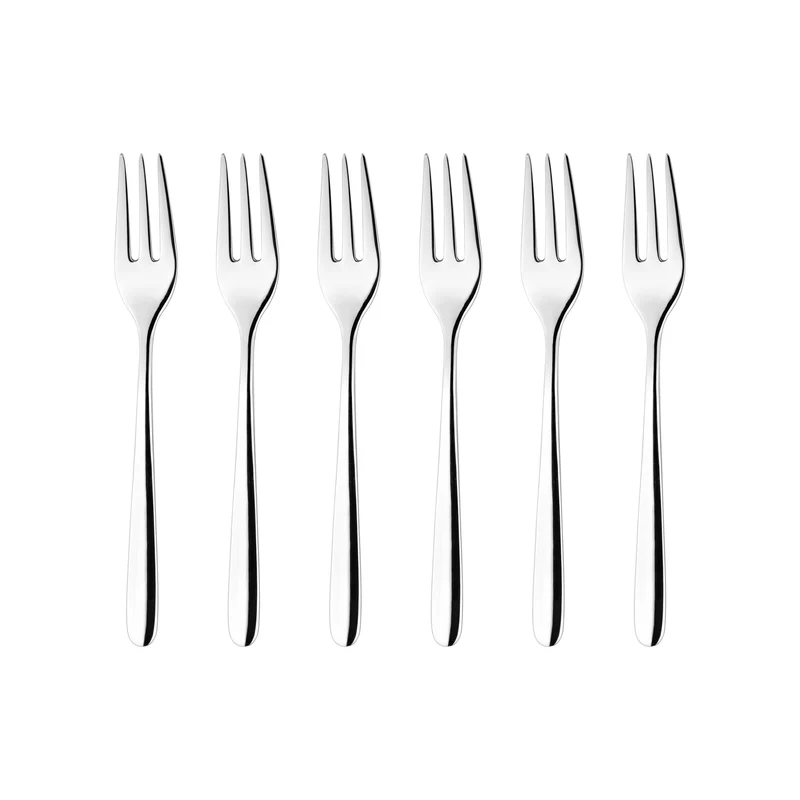 Set 6 forchettine Frida in acciaio cm 15,5