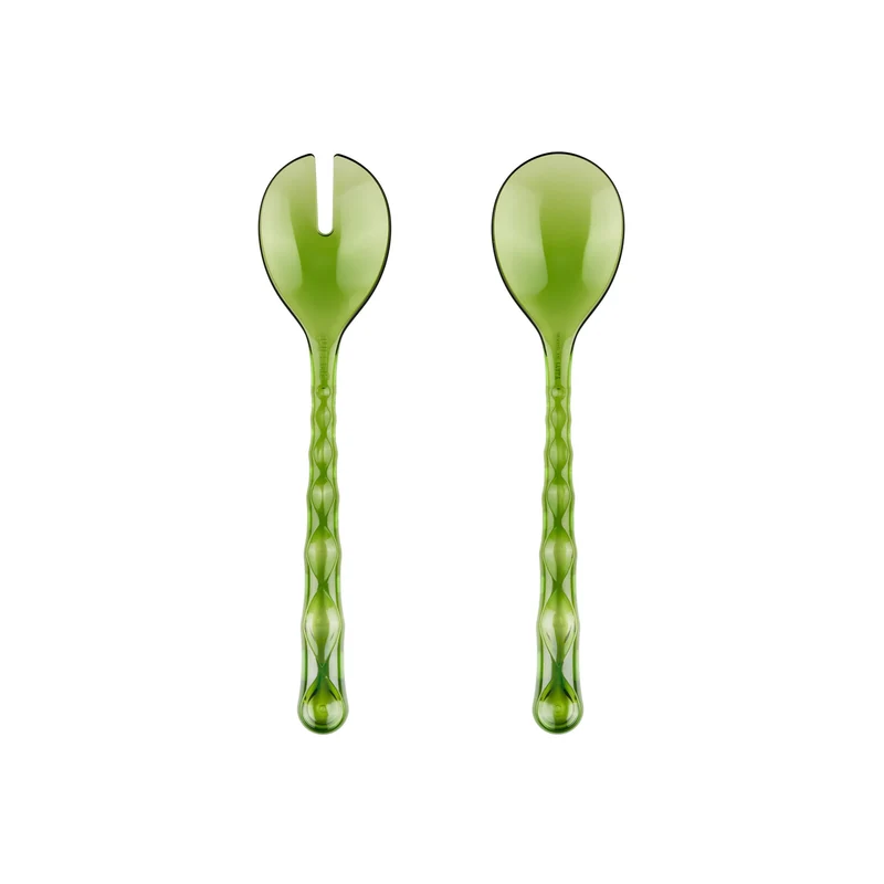 Posate Vanity per insalata colore verde ninfea 27,5x6,3 cm