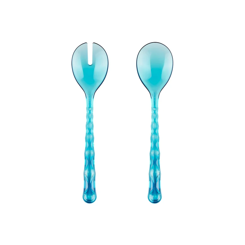 Posate Vanity per insalata colore azzurro 27,5x6,3 cm