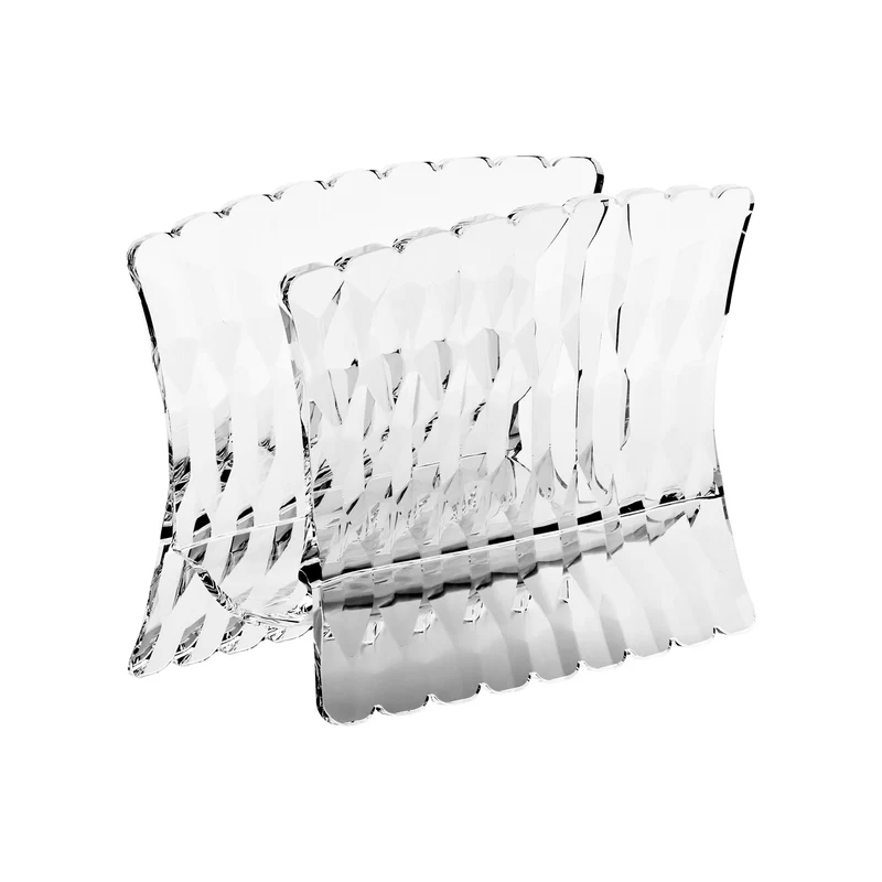 Portatovaglioli Vanity trasparente 15,2x7,6x h11 cm