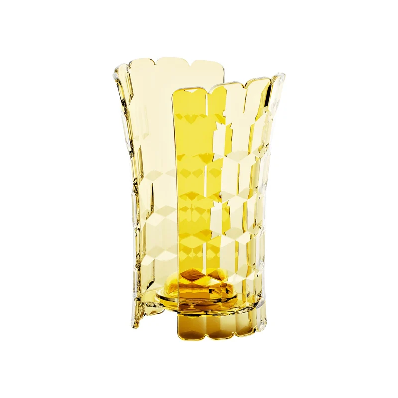 Portabicchieri universale Vanity colore giallo zafferano 12 x 10,3 x H 18,3 cm
