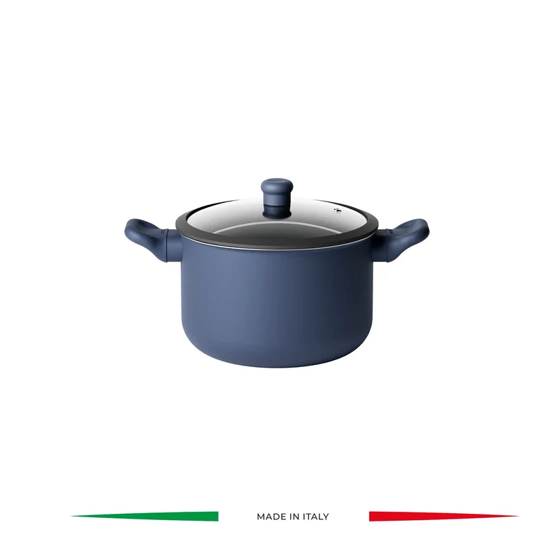 Cuocipasta con coperchio Cook&Color Ø 22,5 cm colore blu navy