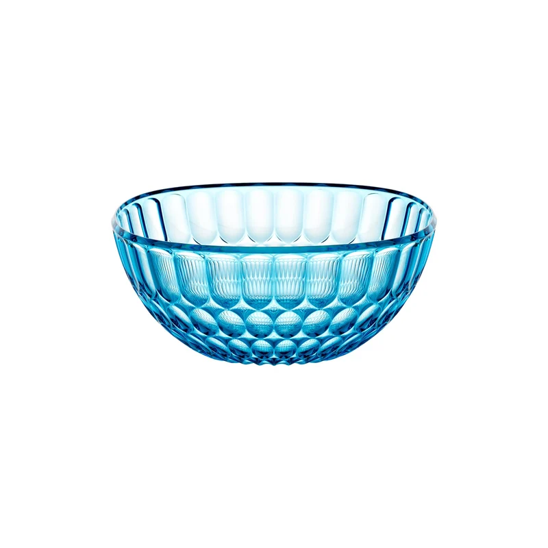 Contenitore Vanity Ø25 cm colore azzurro 25x25xh10,9 cm