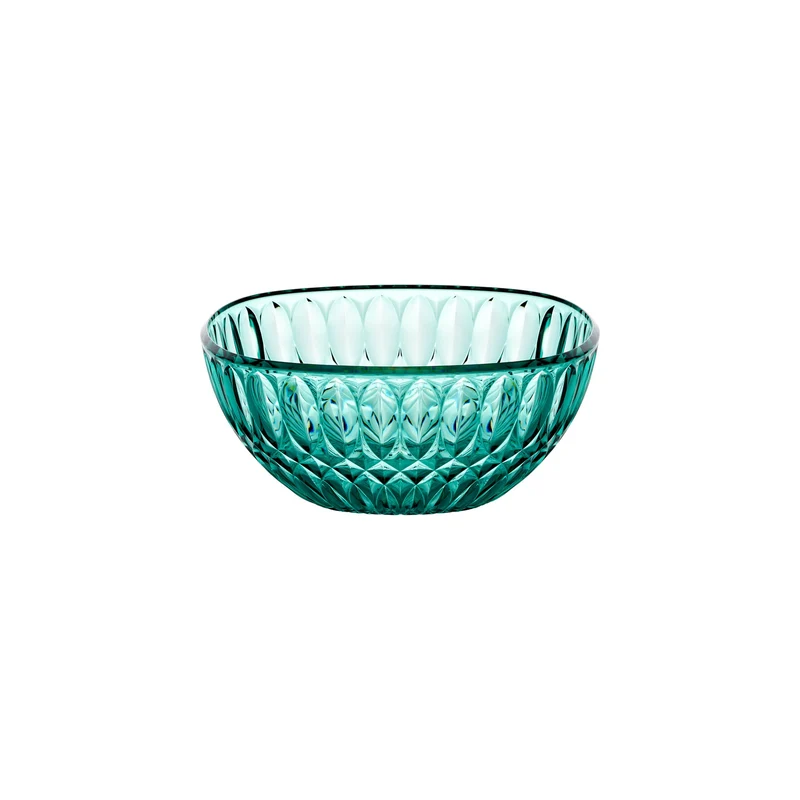 Contenitore Vanity Ø21 cm colore verde acquamarina 21x21xh9,3 cm