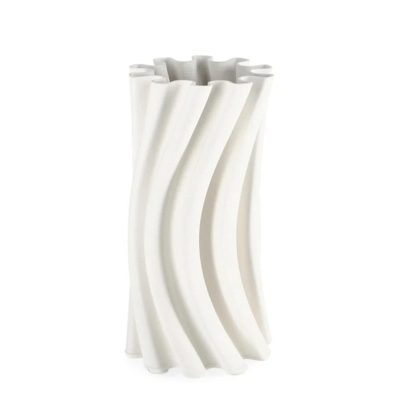 Vaso in ceramica Haylee bianco Ø16,5x31h