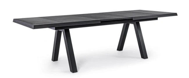 Tavolo allungabile da giardino Konnor antracite cm 205-265x103x78h