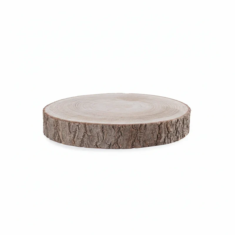 Piatto decorativo Marvin in legno Ø23x3h