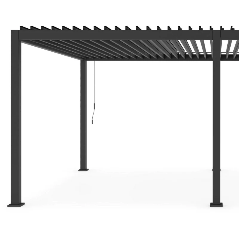 Pergola Ocean antracite in alluminio 3,6 x 6 metri