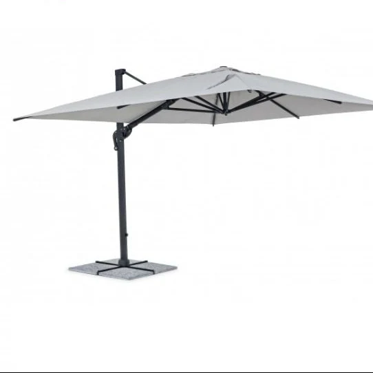 Ombrellone Vega a braccio 3x4 m bianco