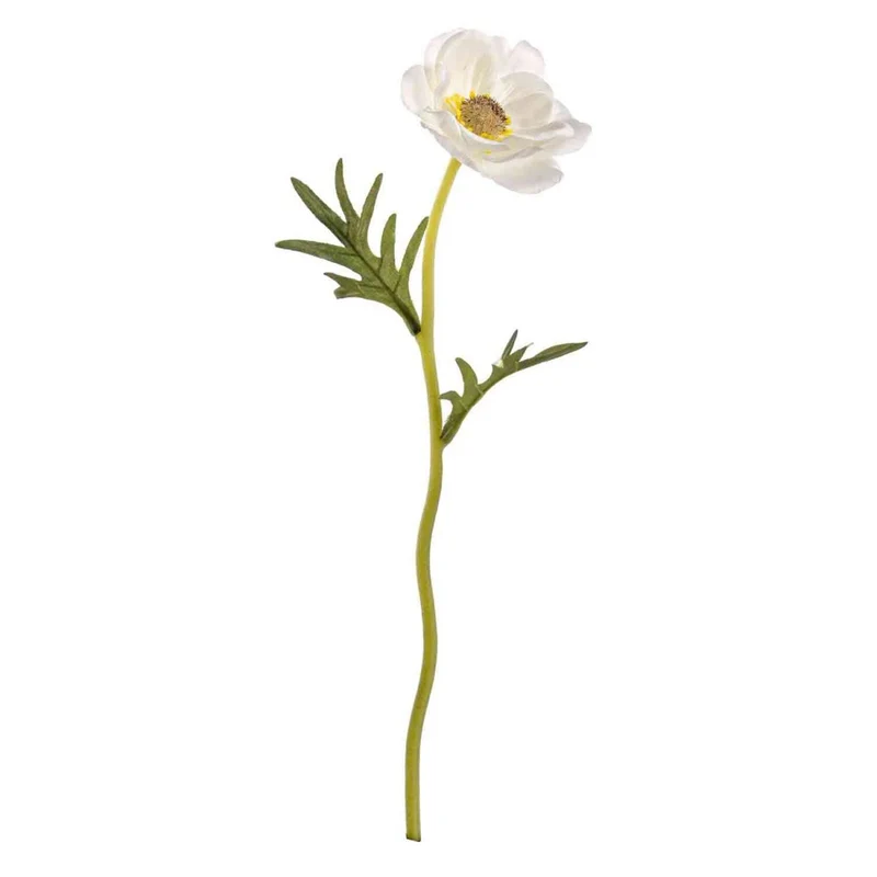 Ramo anemone bianco H30cm