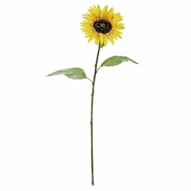 Girasole artificiale 73 cm giallo-nero/verde