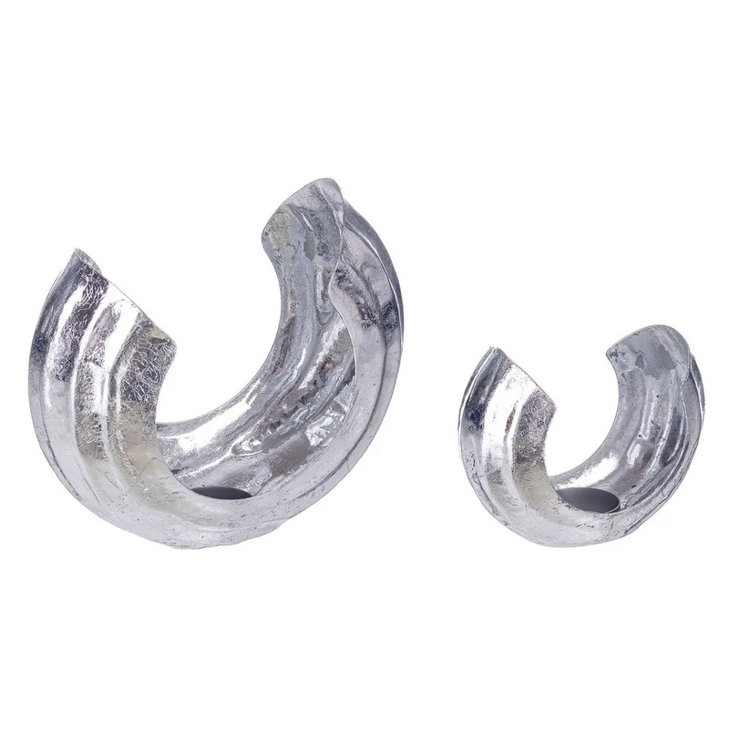 Tealight argento grande 20x9x17,5h cm