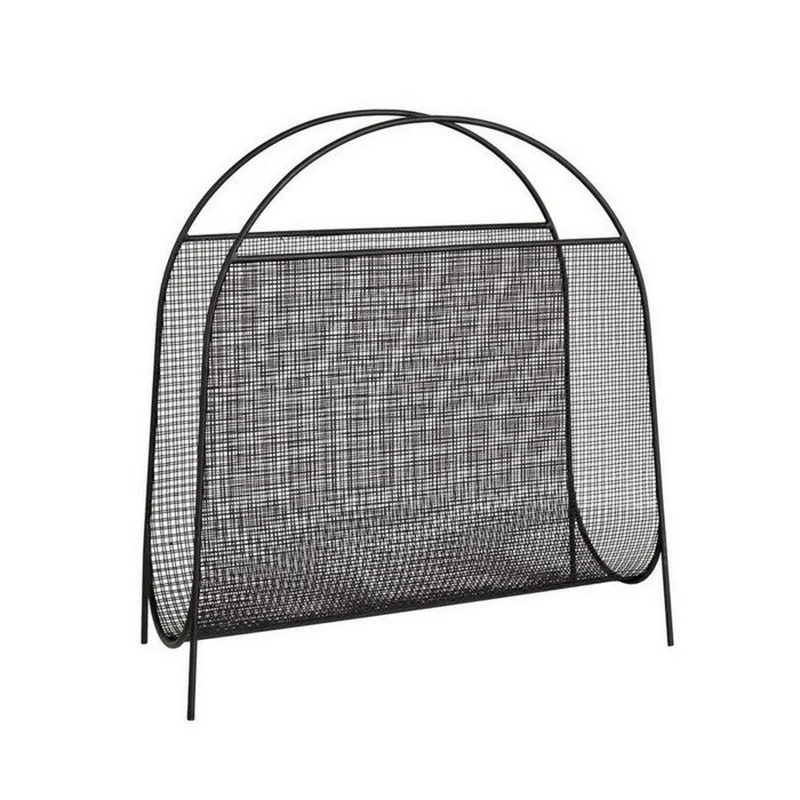 Portariviste rettangolare nero 39,5x16,5x42h cm