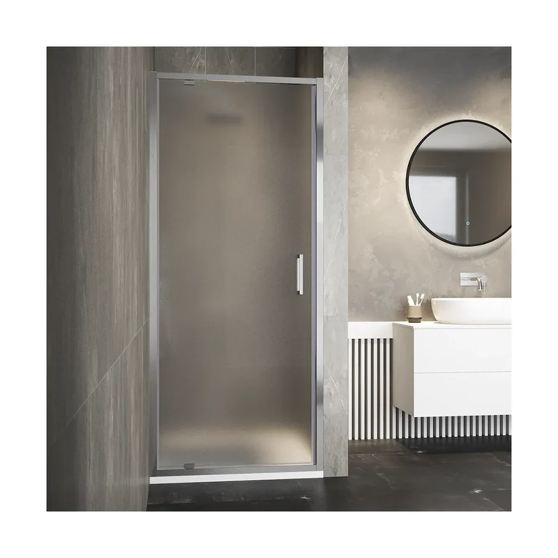 *MAKIRA PORTA DOCCIA GIR 6MM TRASP/CRO