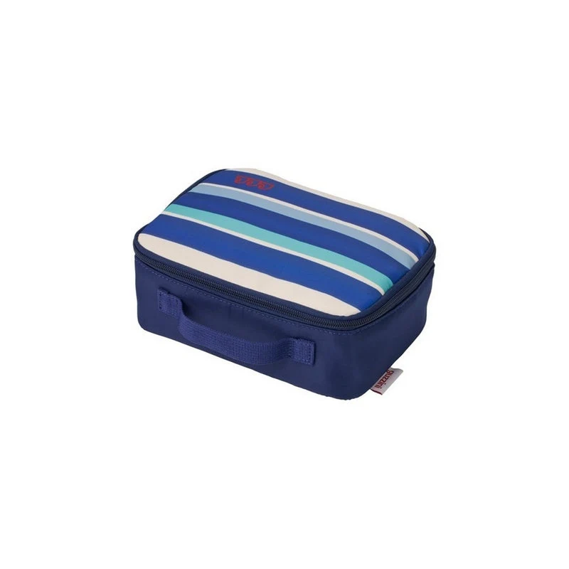 Borsa termica per snack, cosmetici e medicinali colore blu cm 21 x 7 x h 15 capacità 1,8L