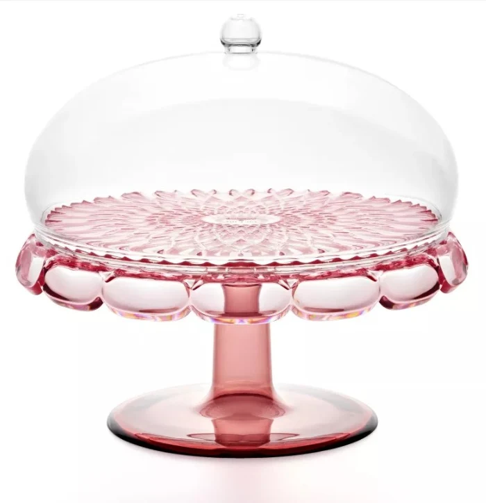 Alzata con campana Vanity colore rosa flamingo Ø 30xh27,7 cm